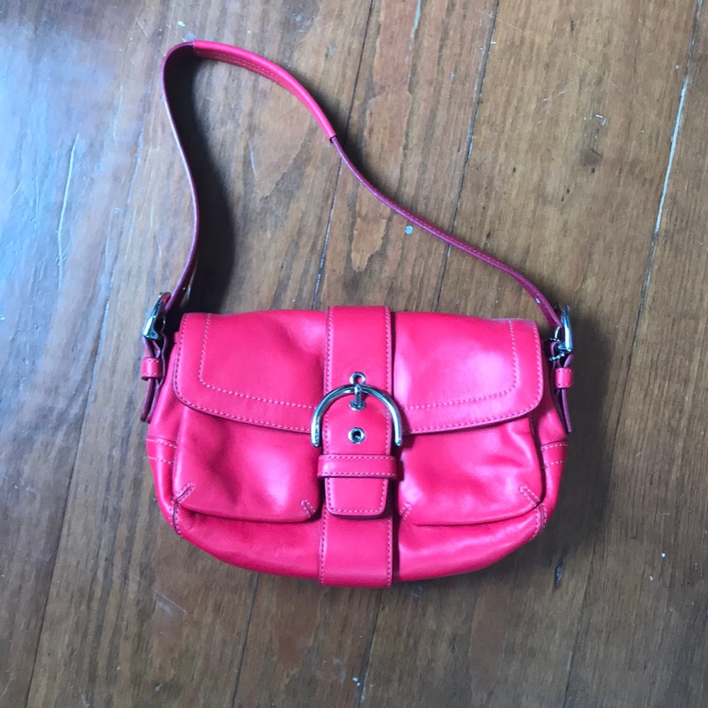 Cherry Red Coach Purse